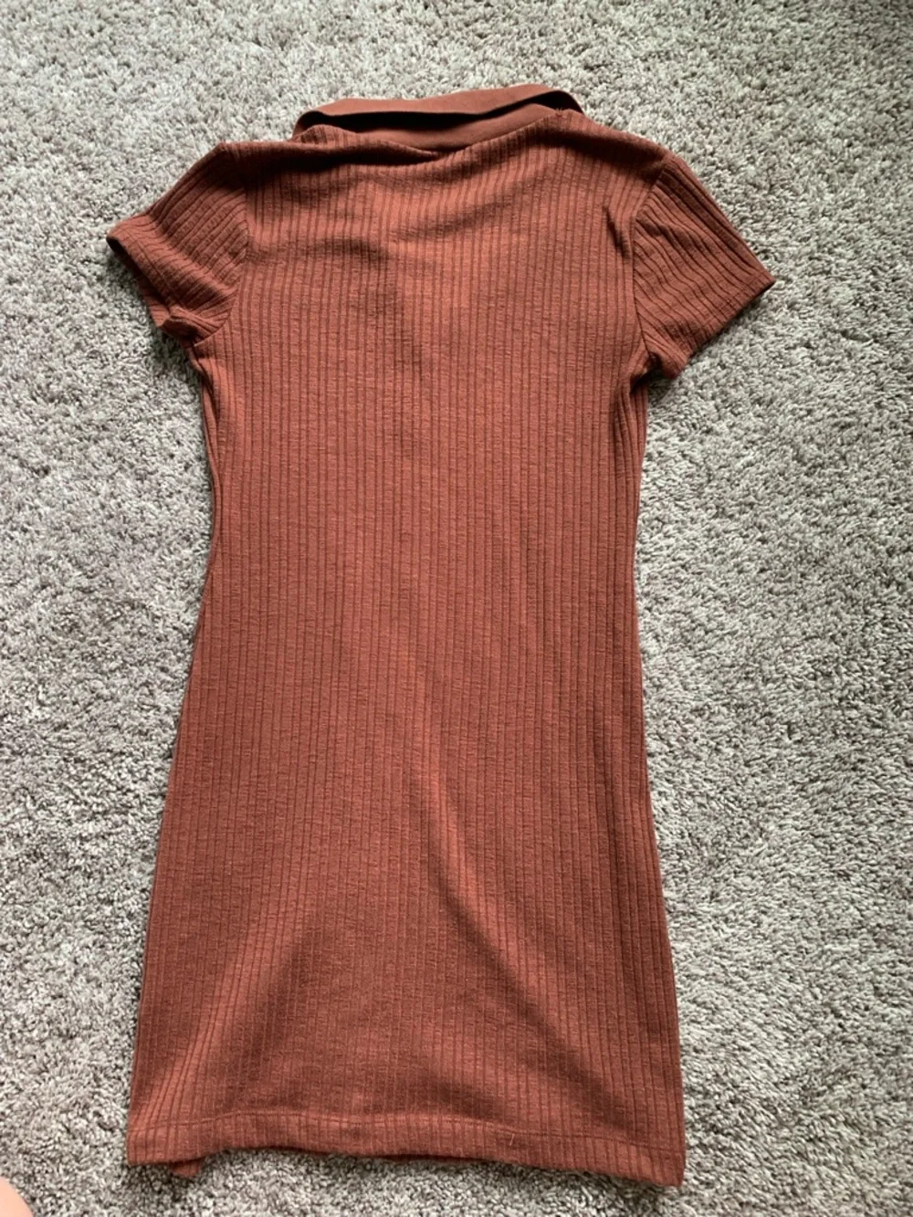 wild fable Rust Collared Ribbed Polo Dress - Picture 3 of 3